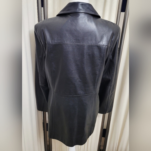 Outdoor Exchange Women's Black Leather Jacket | Size Medium - Picture 3 of 5